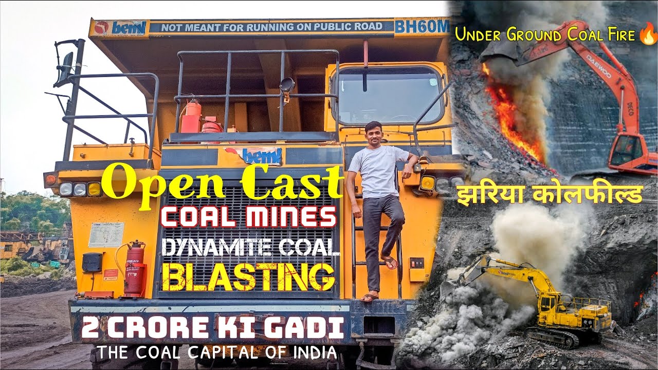 Jharia Coal Mines | Open Cast Coal Mining Blasting | Jharia Coal Field |