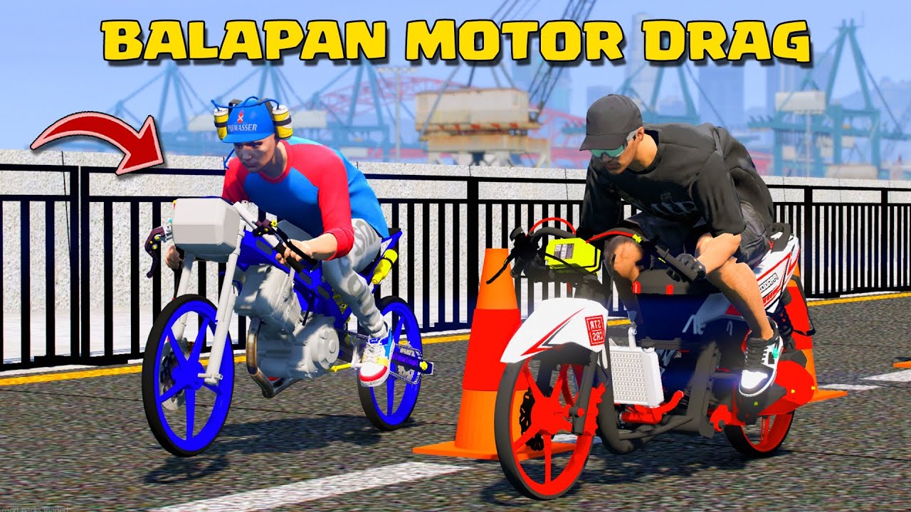 KITA COBAIN BALAPAN MOTOR DRAG KECENG BANGET DI GTA 5