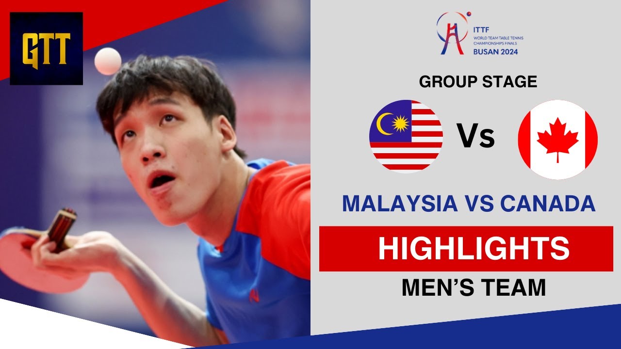 Team Malaysia pushed Team Canada to the limits at the World Team Table Tennis Championships 2024