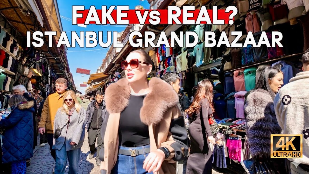 Istanbul Turkey 2026 4K Walking Tour | Grand Bazaar & Fake Brand Market – Prices & Tourists