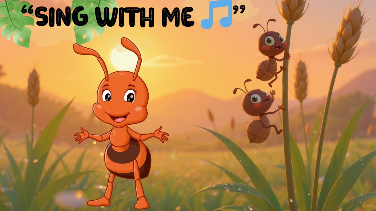 Sing With Me 🎵 | Cute Ant Song for Kids 🐜