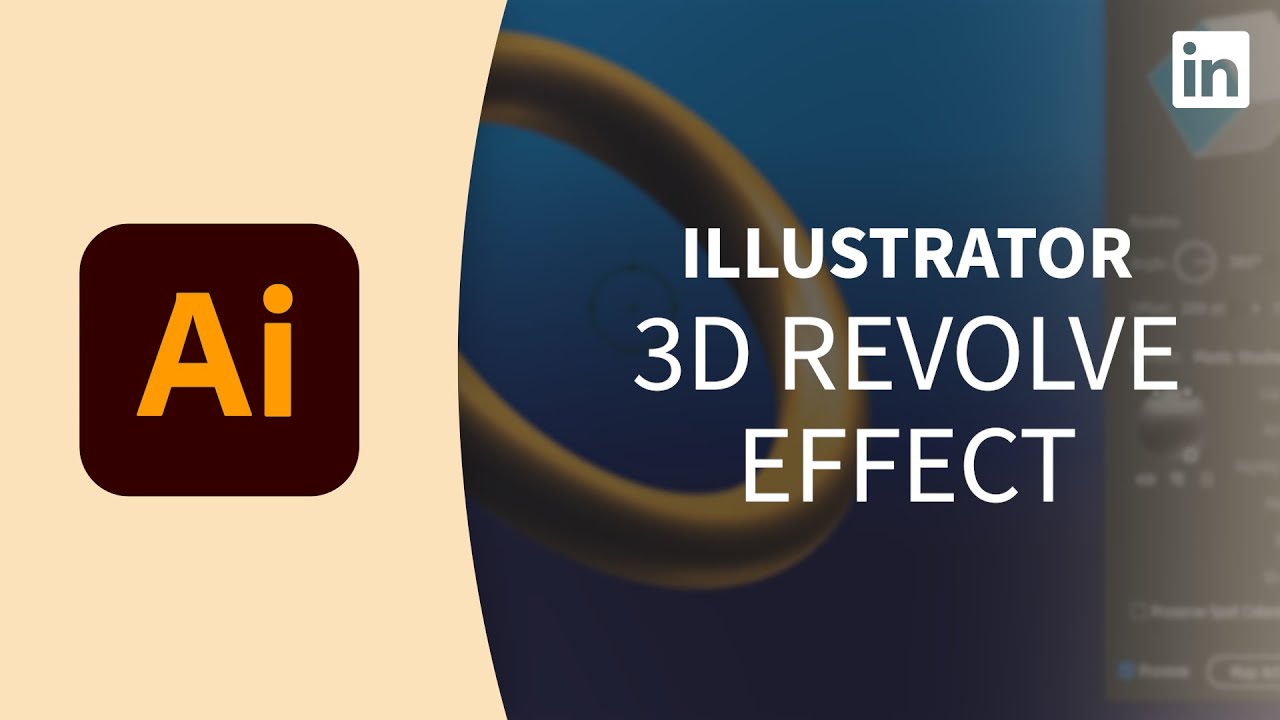 Illustrator Tutorial - 3D revolve effect