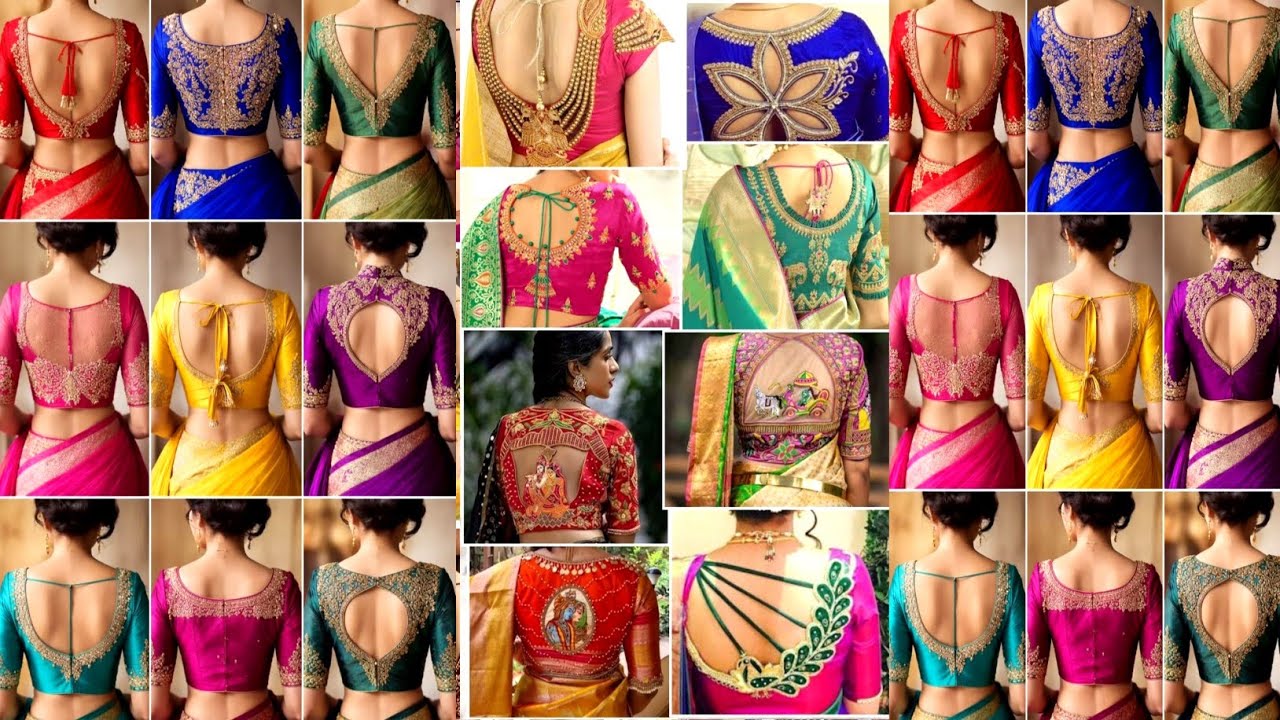 20+trending blouse designs for neck and sleeves Designs in 2026 #stylish #latest#backneckblouse