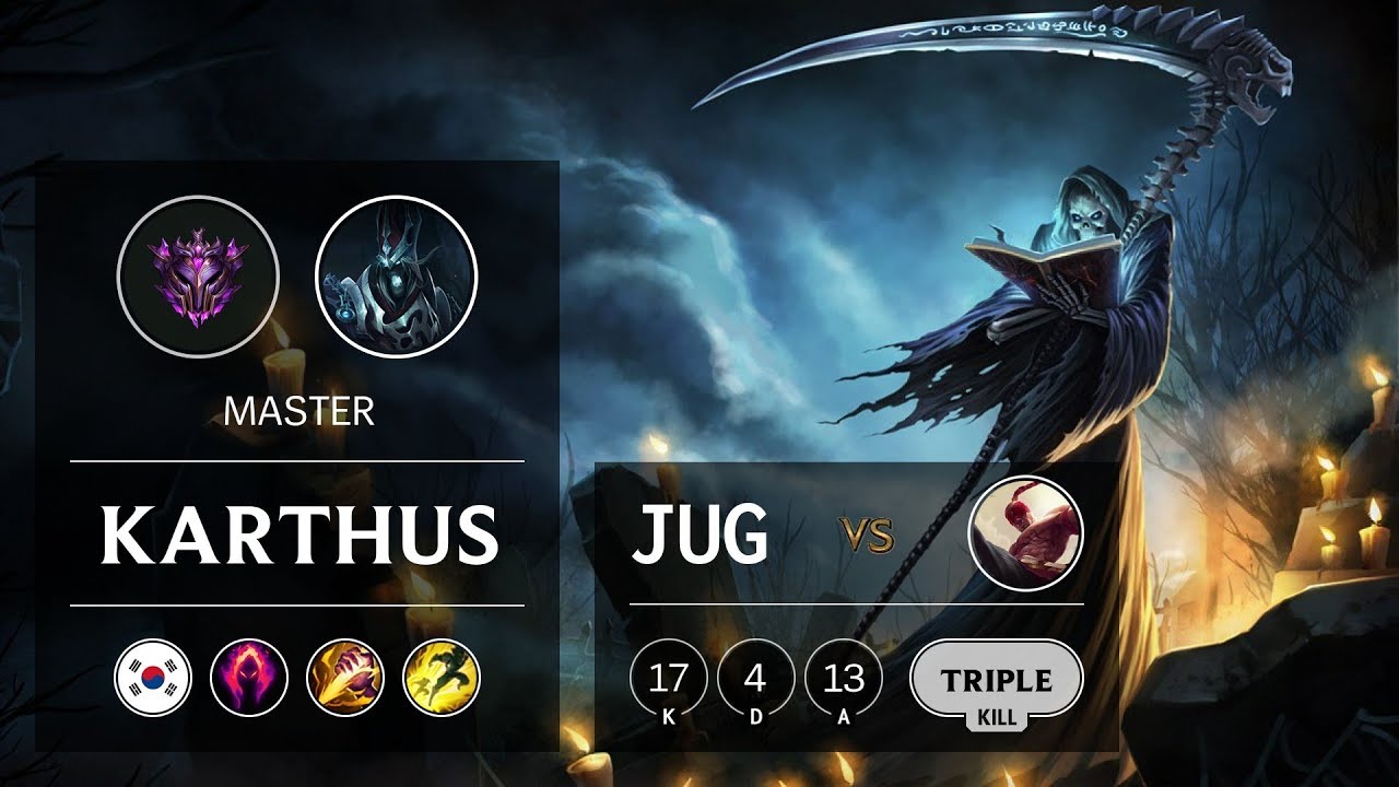 Karthus Jungle vs Lee Sin - KR Master Patch 9.6