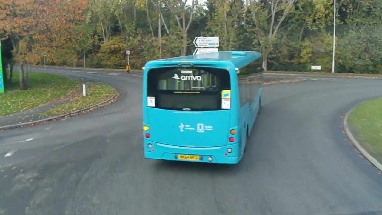 414 Bus from Holm Lane by The Swan pub, Woodchurch Road to Moreton Cross. October 29, 2025.