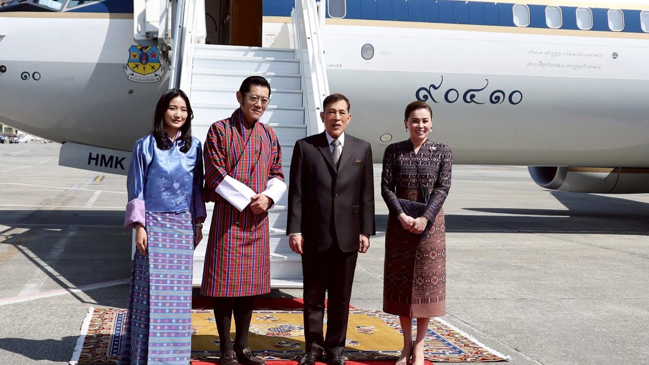 King and Queen of Thailand In Bhutan | Official Visit by Their Majesties of Thailand 🇹🇭 || King