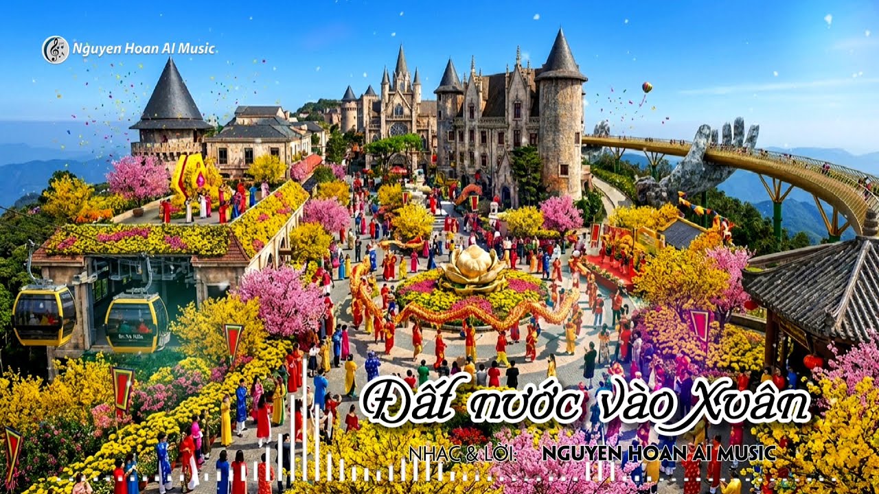 ĐẤT NƯỚC VÀO XUÂN | Nhạc Xuân 2026 sôi động | Nguyen Hoan AI Music