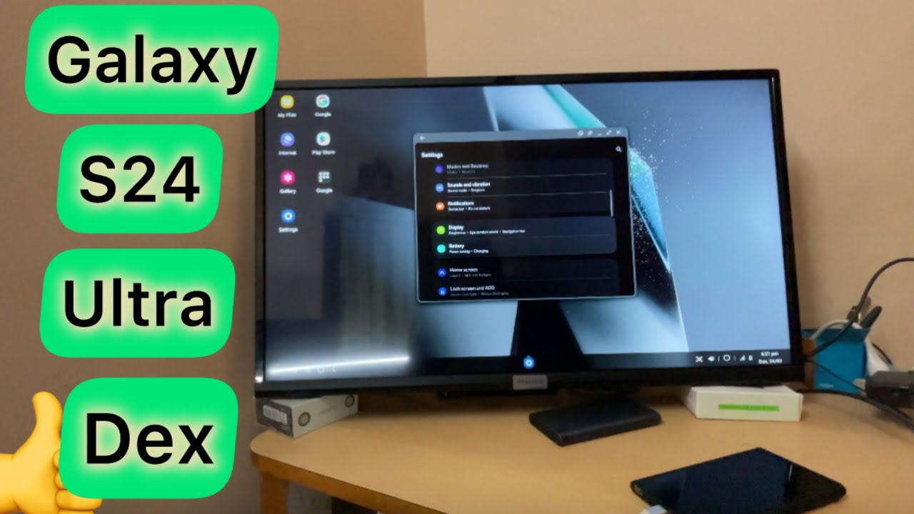 Samsung Galaxy S24 Ultra Dex Connect Full Laptop Style Without Laptop How to connect Dex Mode