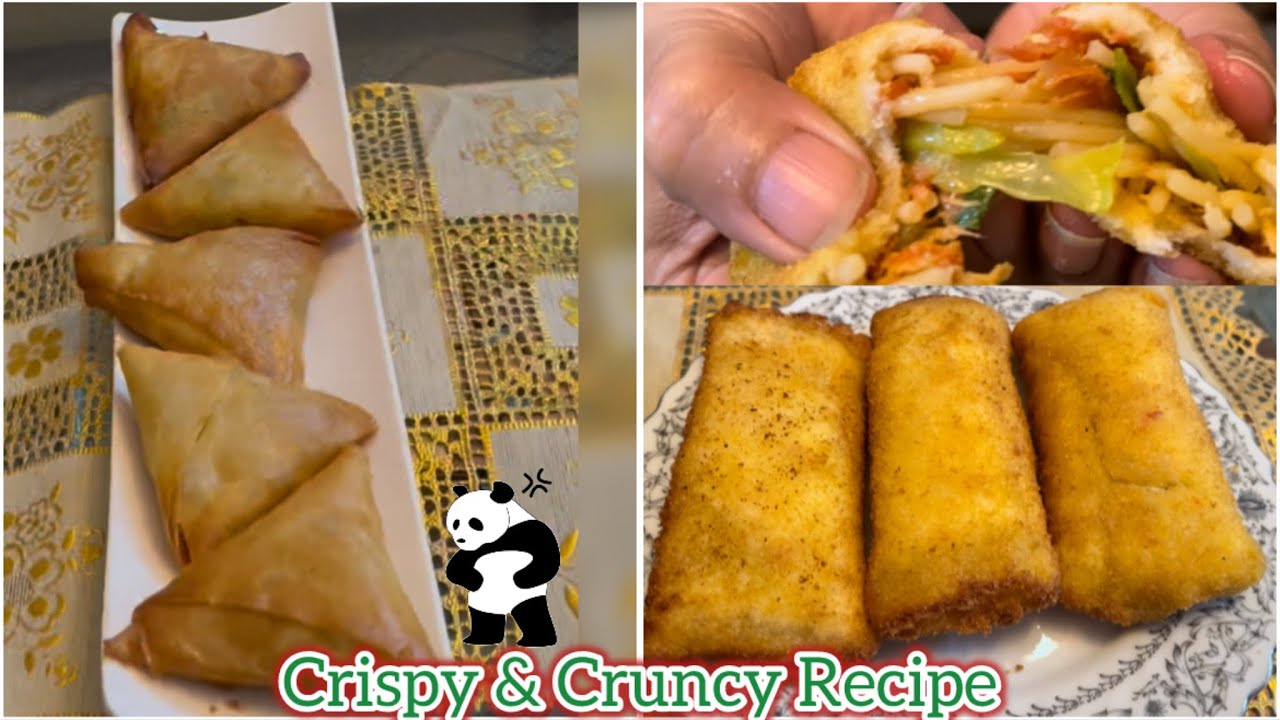 Spring Rolls Recipe|Crispy Chicken Bread Rolls|Chicken Keema Samosa Recipe|Chicken Pizza Samosa 