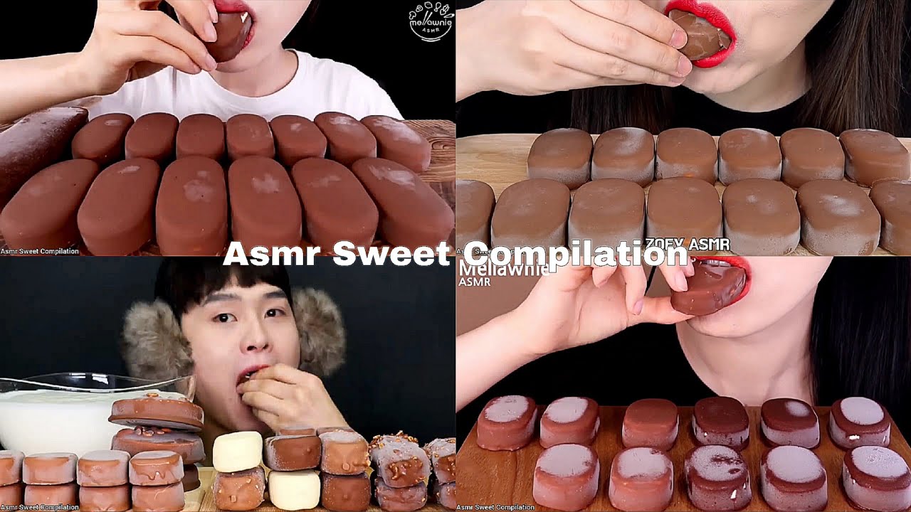 ASMR TICO Chocolate Ice cream Compilation | No Talking | Only Bits | ASMR Mukbang | ASMR Food
