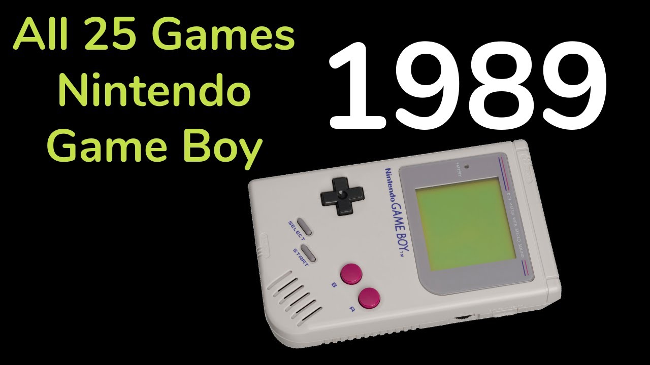 1989- All 25 Games Released for Nintendo Game Boy