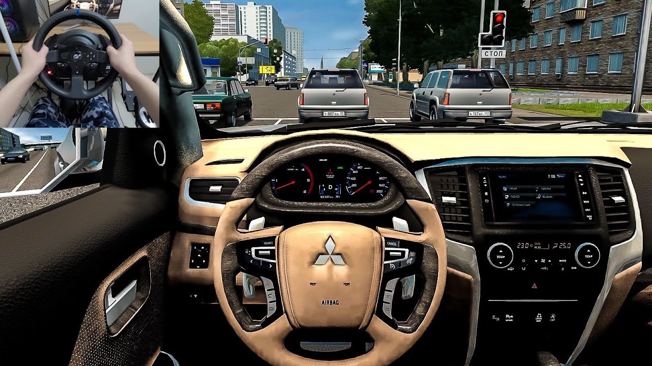 City Car Driving - 2022 Mitsubishi Triton [Steering Wheel Gameplay]