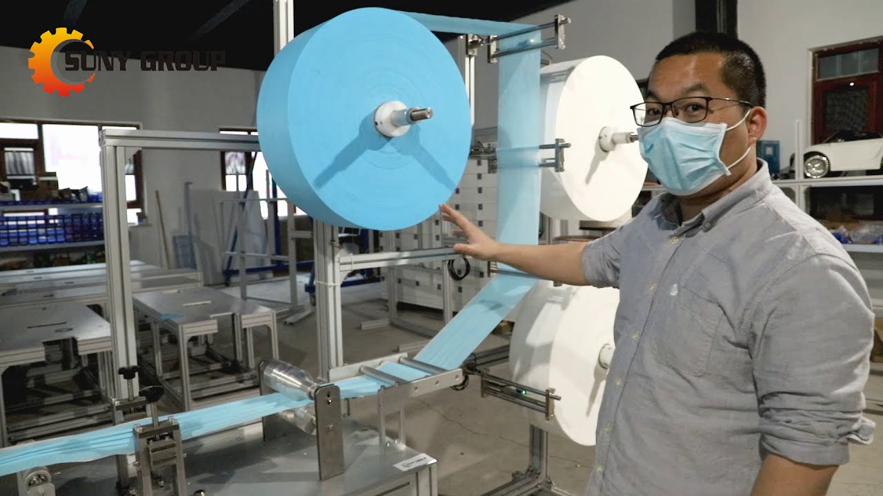 Introduction to 3ply Nonwoven Mask Making Machine 120-130pcs/min