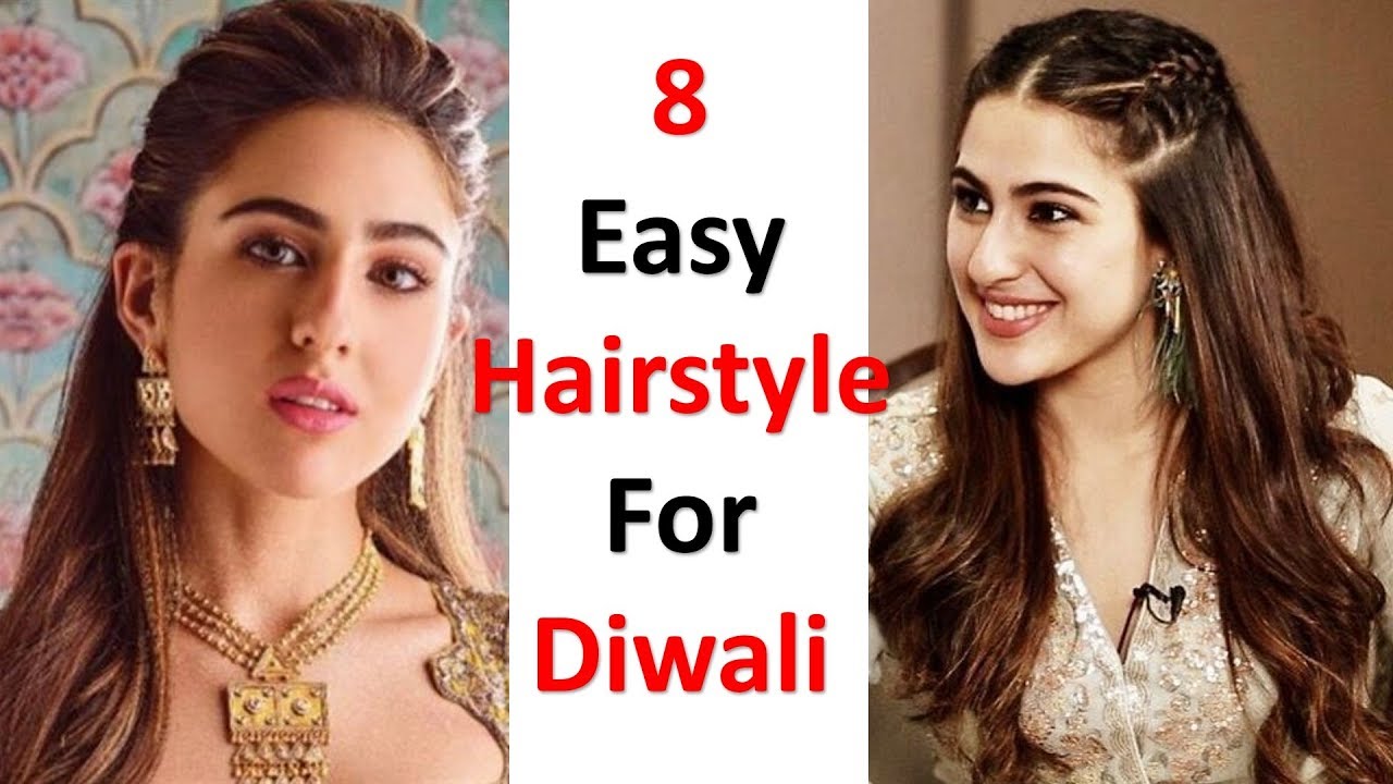 8 quick and easy hairstyle for diwali