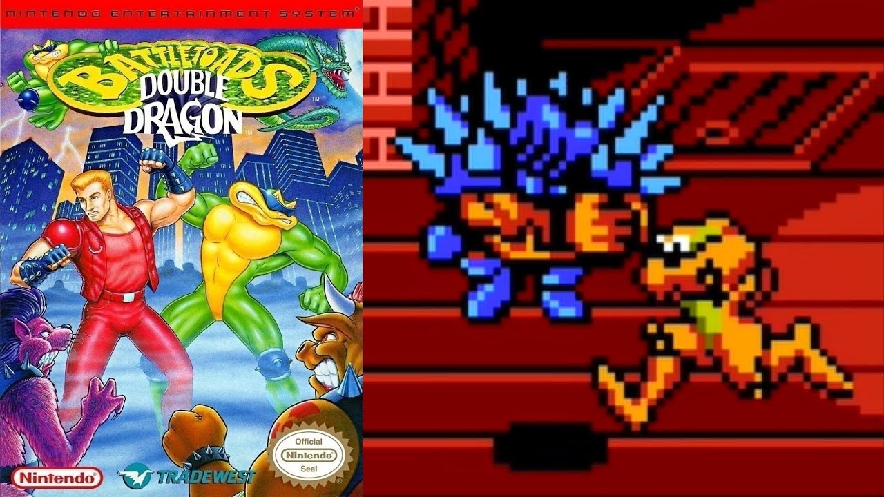 Battletoads & Double Dragon - The Ultimate Team (NES) 7th Boss: Shadow Boss (No Damage).