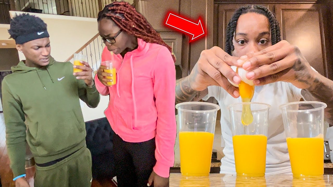 Putting Eggs In The Gang Orange Juice and This HAPPENED..