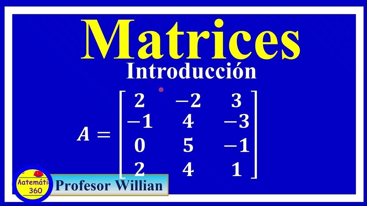 Matrices.  Lo primero que Necesitas Saber