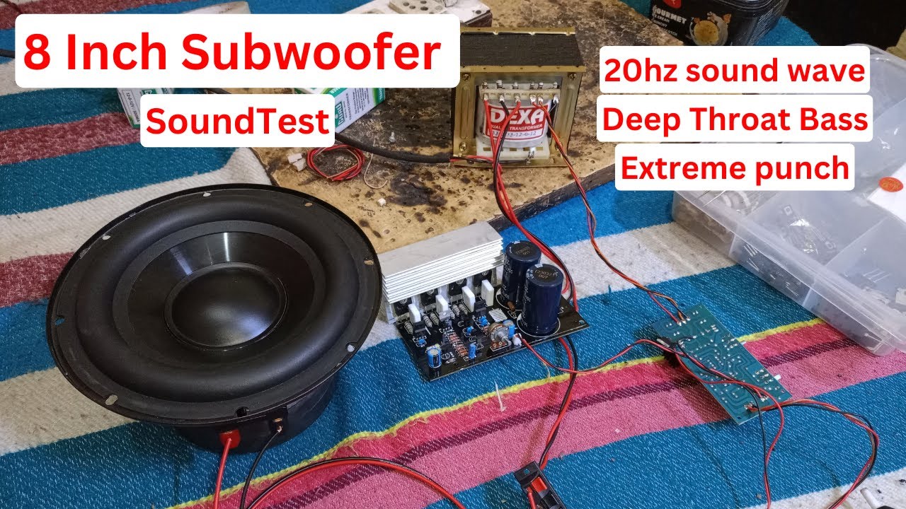 8 Inch Subwoofer Open Testing || 20 Hz Soundwave || Deep Bass #subwoofer #subwoofertest