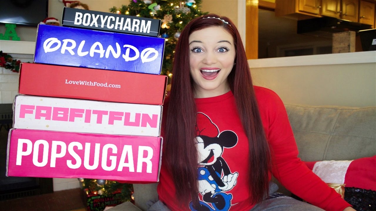 HUGE UNBOXING. DECEMBER 2016 | FABFITFUN. BOXYCHARM. IPSY. POPSUGAR MUST HAVE.