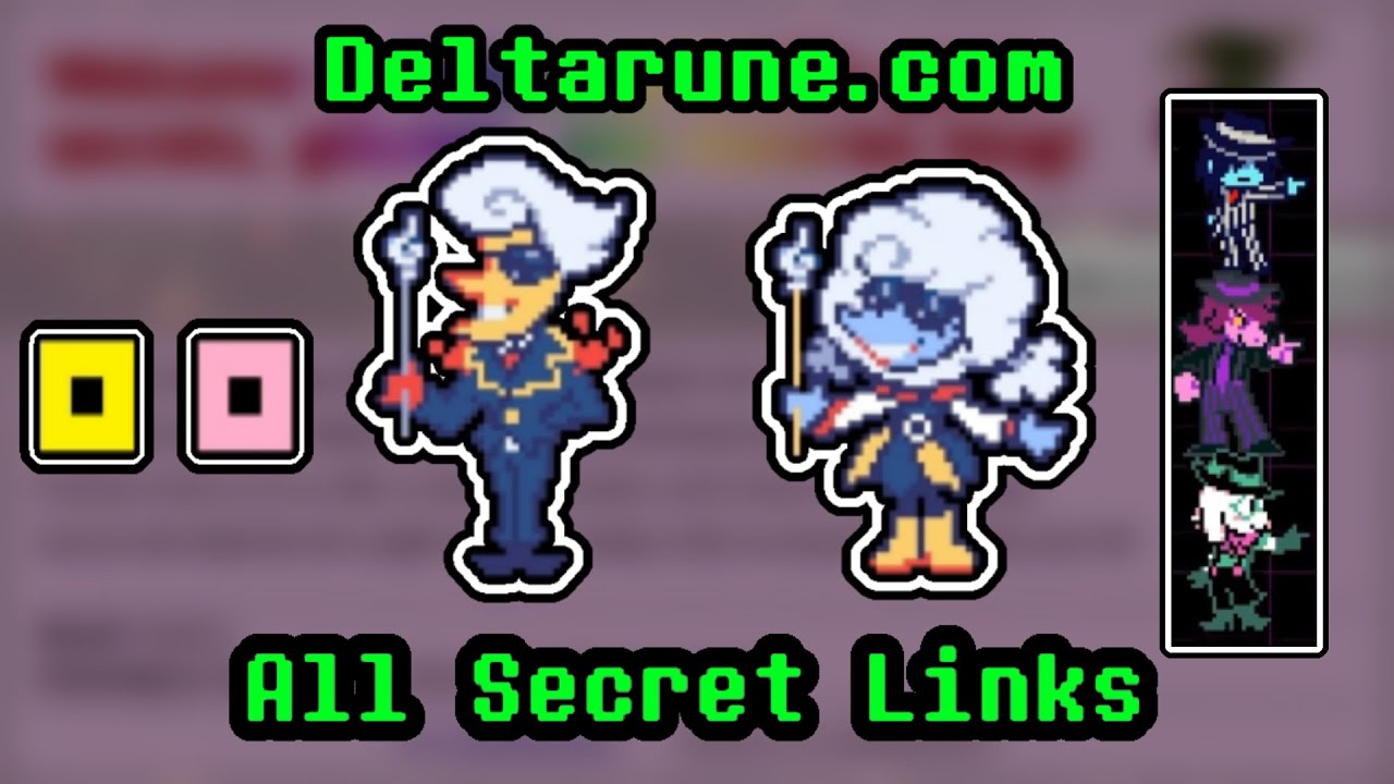 Deltarune.com All secret links