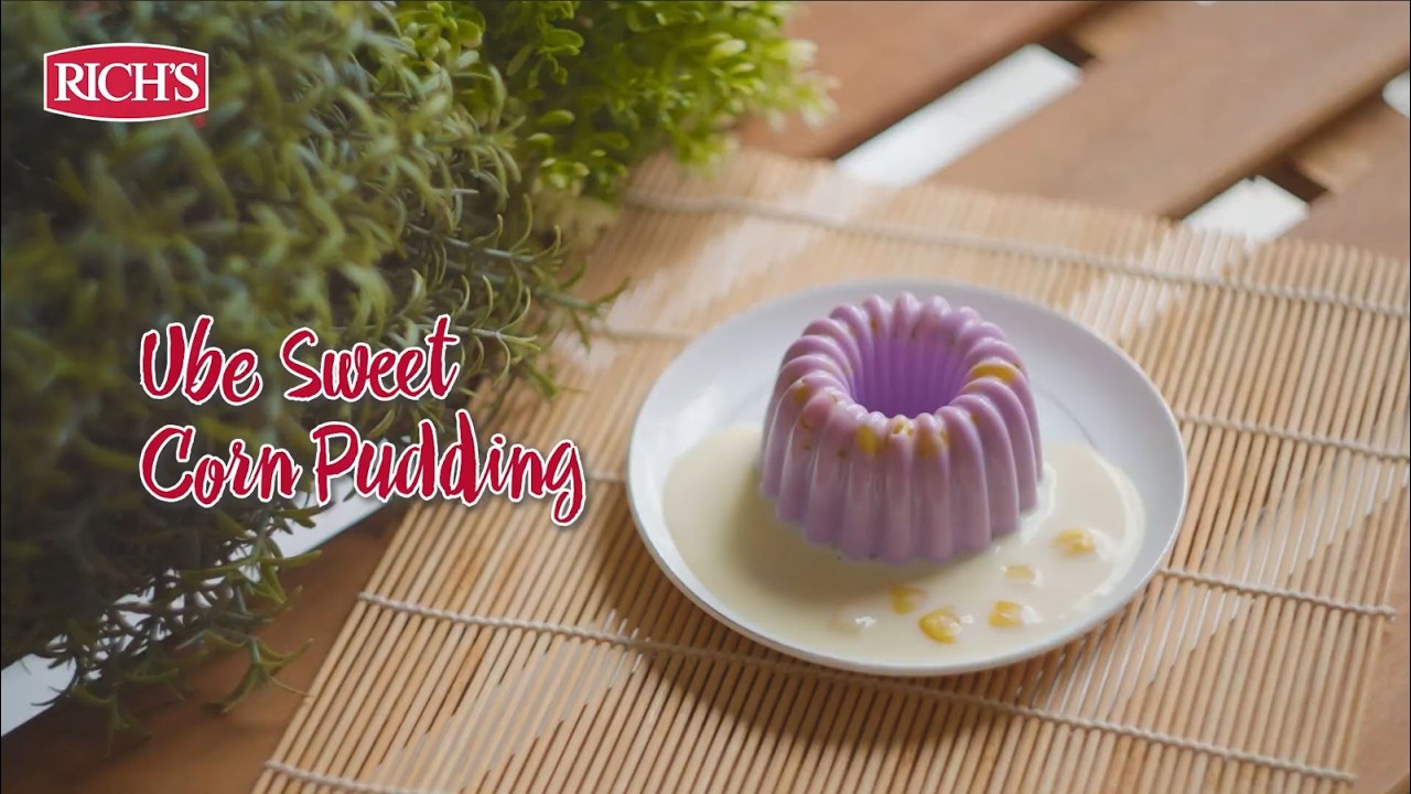 Ube Sweet Corn Pudding