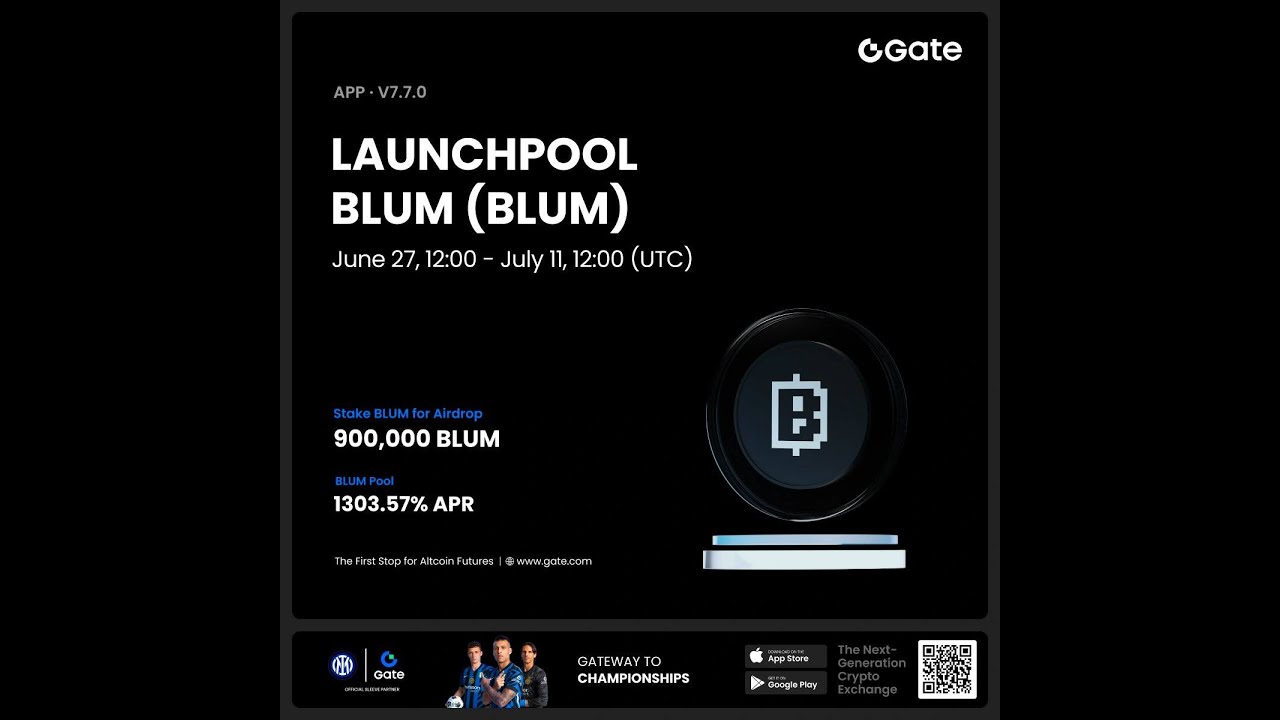 💥#NewListing on Gate Launchpool - Blum(BLUM).