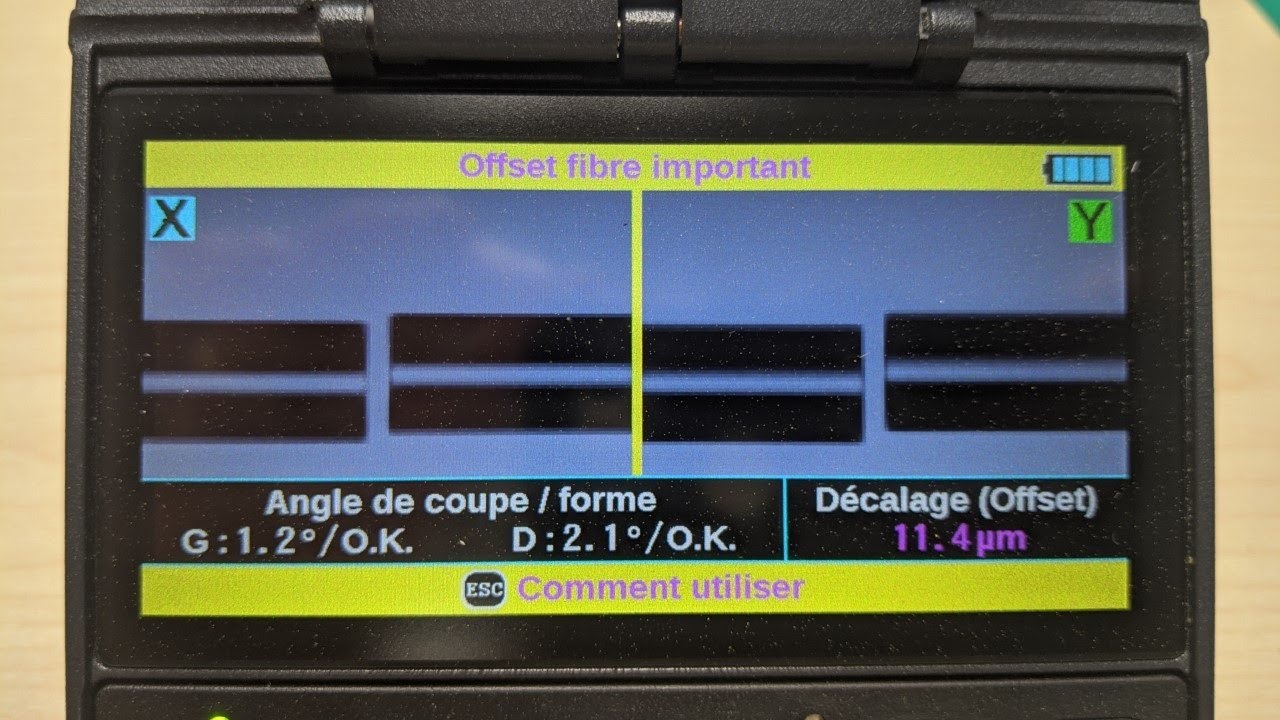 Réglage d'écart avec une Fujikura 12S