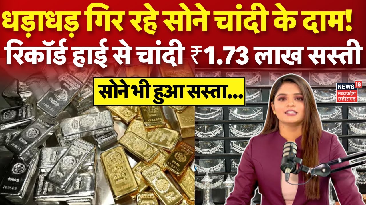 Silver Price Crash Today : चांदी के भाव में आई भारी गिरावट! जानें नई रेट? | Gold Silver Rate | N18V