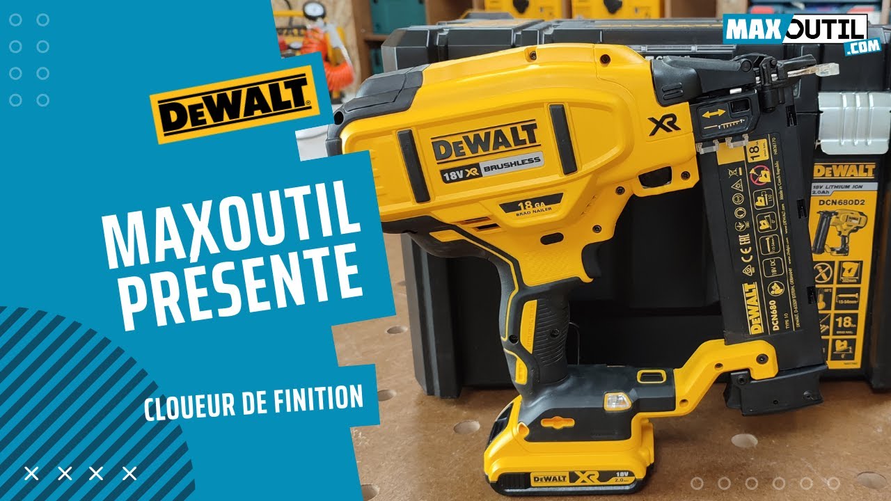 Présentation du cloueur de finition 18V 2.0Ah DEWALT