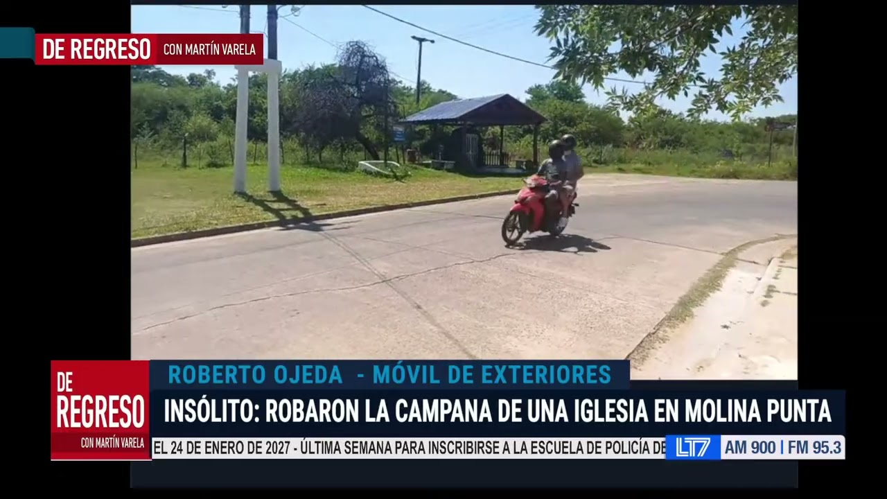 Insólito: robaron la campana de una iglesia en Molina Punta