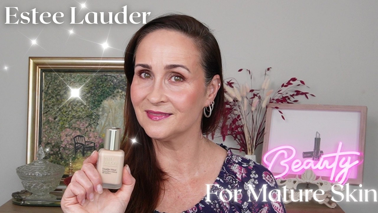 Estee Lauder Double Wear Foundation for a Mature Skin, Application & 9-Hour Wear Test