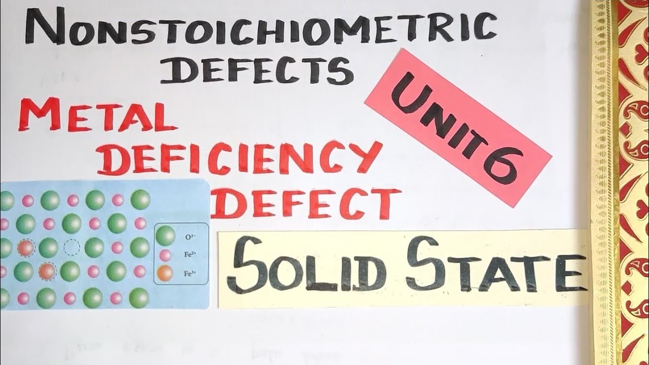 S-17/Metal Deficiency defect/ Solid State/TN 12 th STD/ Explanation in TAMIL/Vol1/ Unit 6