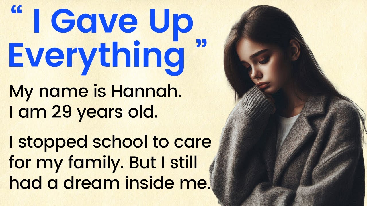 My Dream Had to Wait ✅ Story for Learning English (A1 / A2 Level) ✅