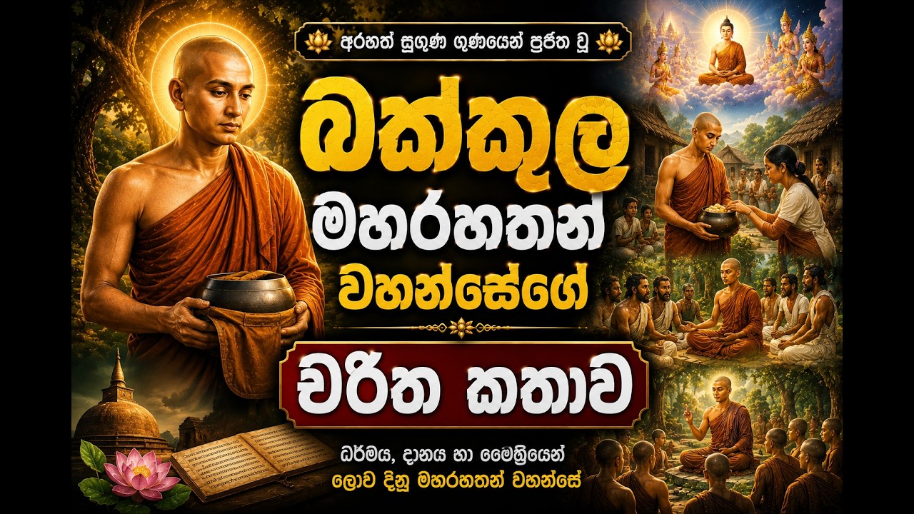 බක්කුල මහරහතන් වහන්සේගේ චරිත කතාව - Ven Galigamuwe Gnanadeepa Thero