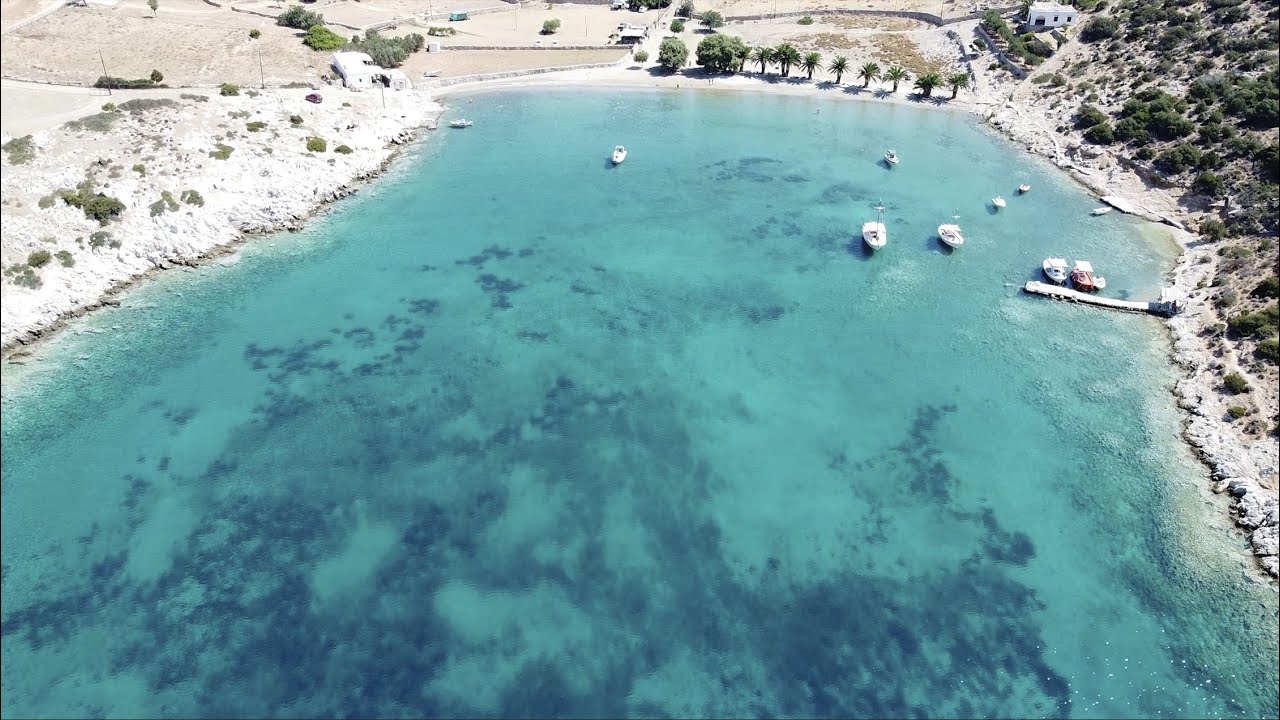 Naxos island Cyclades Greece - Panermos Beach 4K