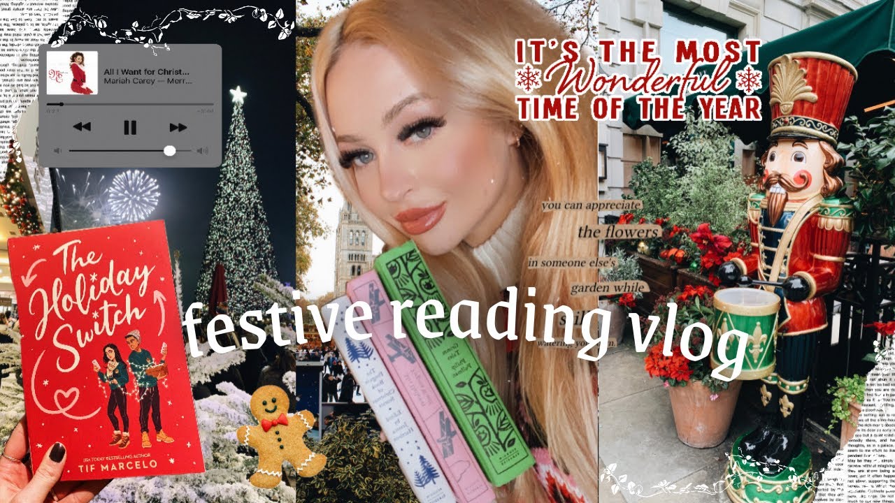 a cozy Christmas reading vlog 🌨 #bookmas