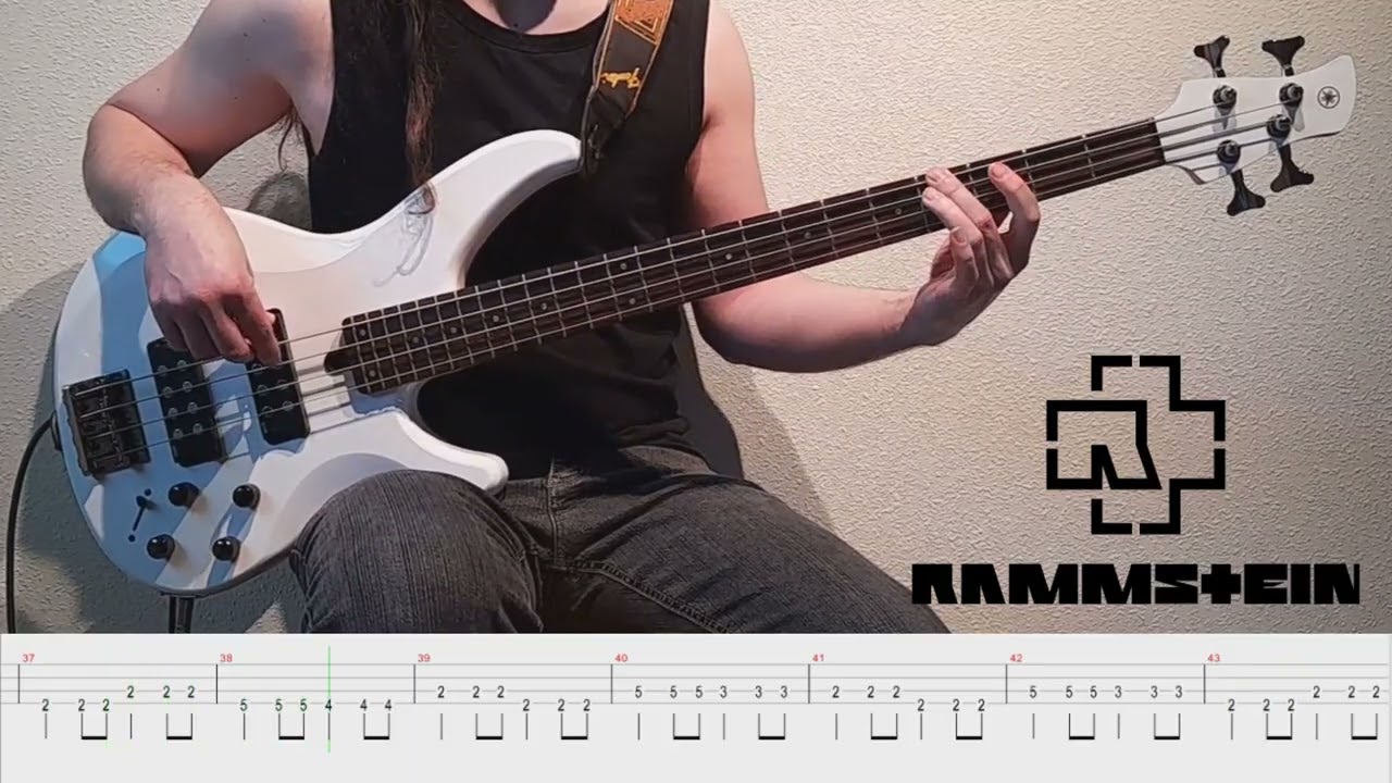Sonne - Rammstein (bass cover & tab) - (only bass & drums) backing track