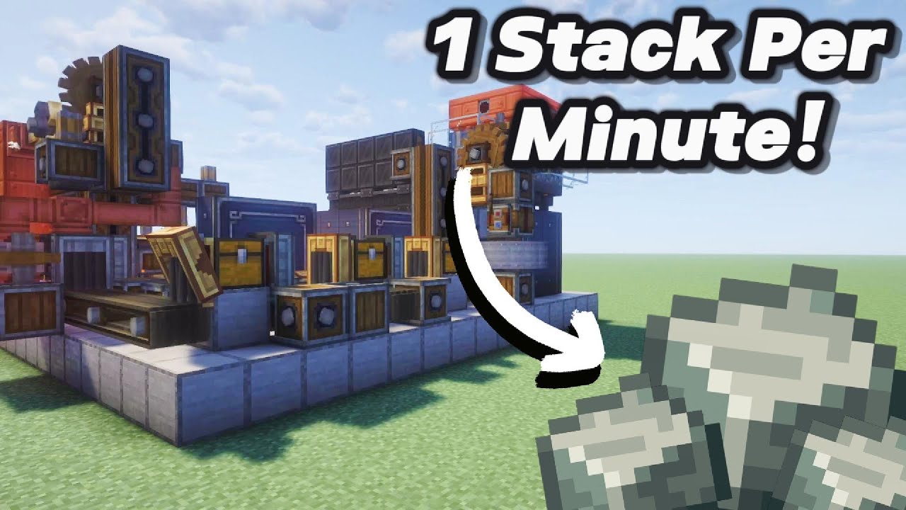 This Andesite Alloy Farm is TOO Fast! | Create Mod Tutorial