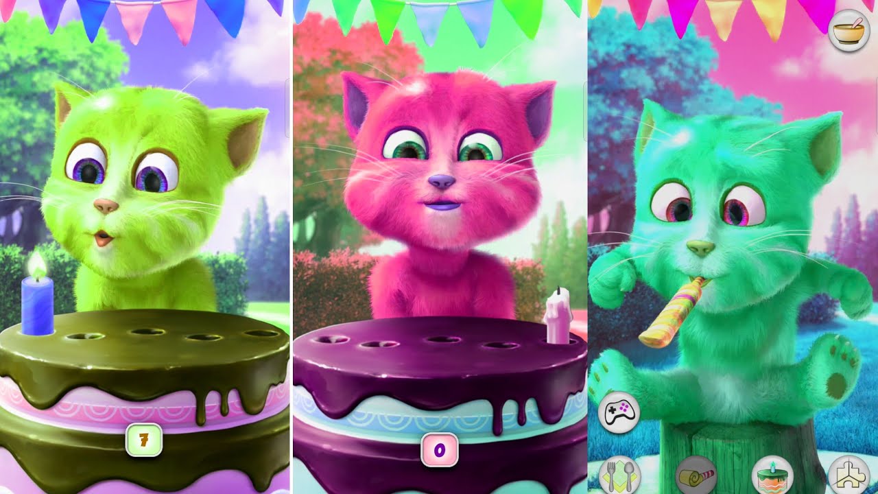 Talking Ginger Funny Cat Videos 🌶️🍠🧀🍇🍋🥑🍅🍆🍉🥐🥖🍍