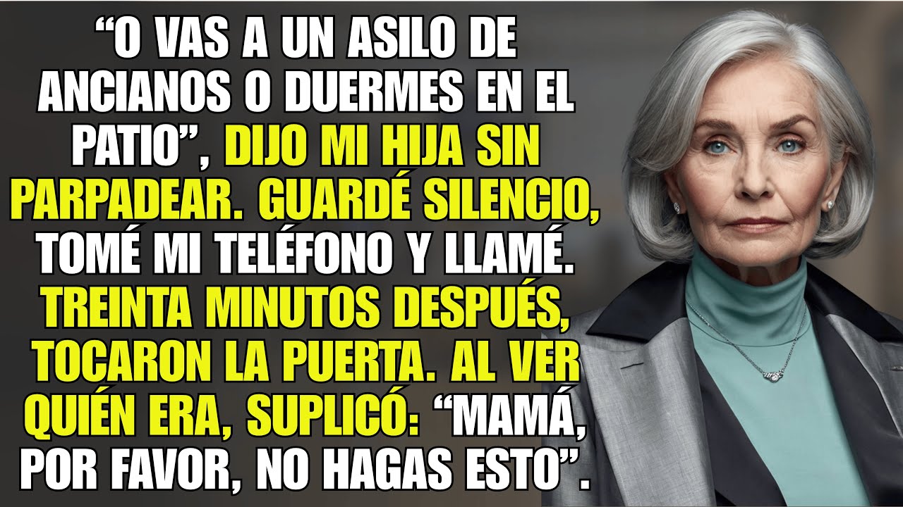 Mi Hija Me Obligó a Dormir en el Patio — Treinta Minutos Después, Se Arrepintió Profundamente.