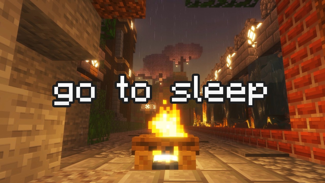 everyone's asleep, but you.. (minecraft music & soft rain)