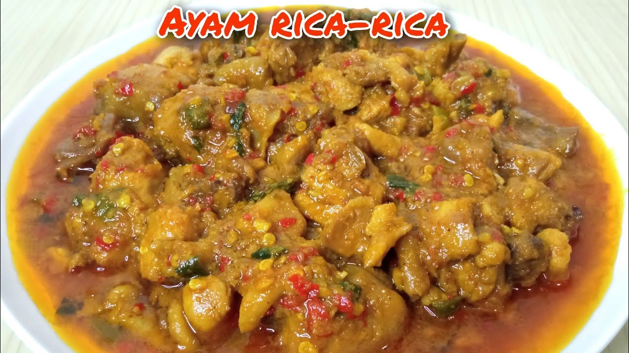Dijamin ketagihan || resep ayam rica-rica pedas manis enak banget