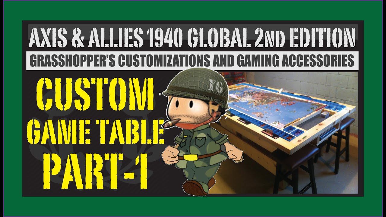 Grasshopper’s Custom A&A Game Table P-1 (The Beginning)