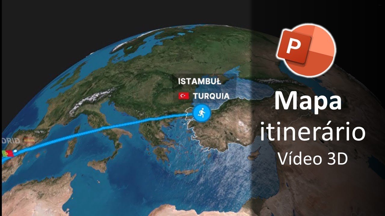 Como fazer mapa interativo de itinerário no PowerPoint | Tutorial mult dev