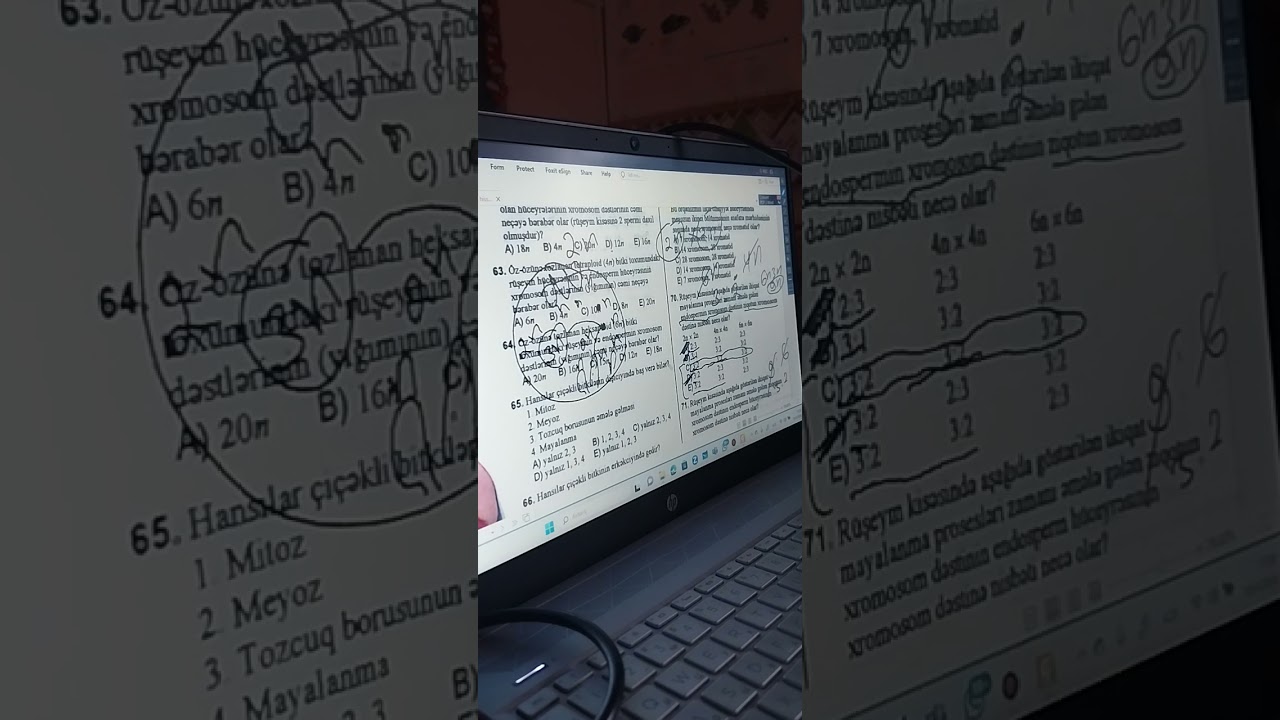 &Ccedil;oxalma və Ontogenez b&ouml;lməsi DİM test bankı