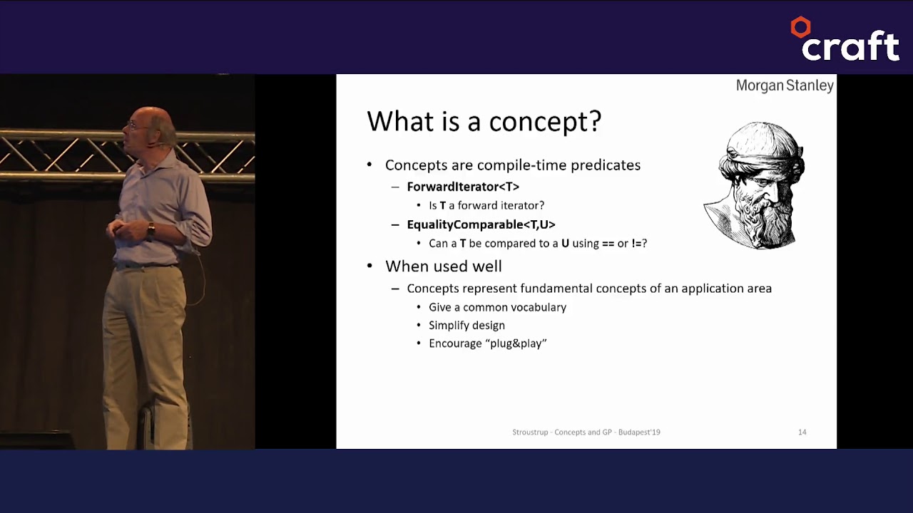 Concepts: The Future of Generic Programming - Bjarne Stroustrup | Craft 2019