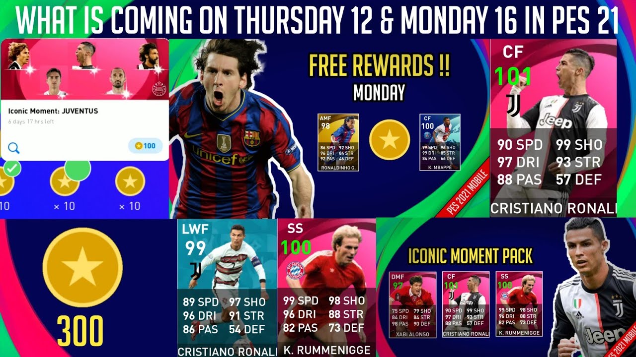 What's Coming On Thursday 12th August & Monday  16th August In Pes 2021 Mobile | New Iconic Ronaldo