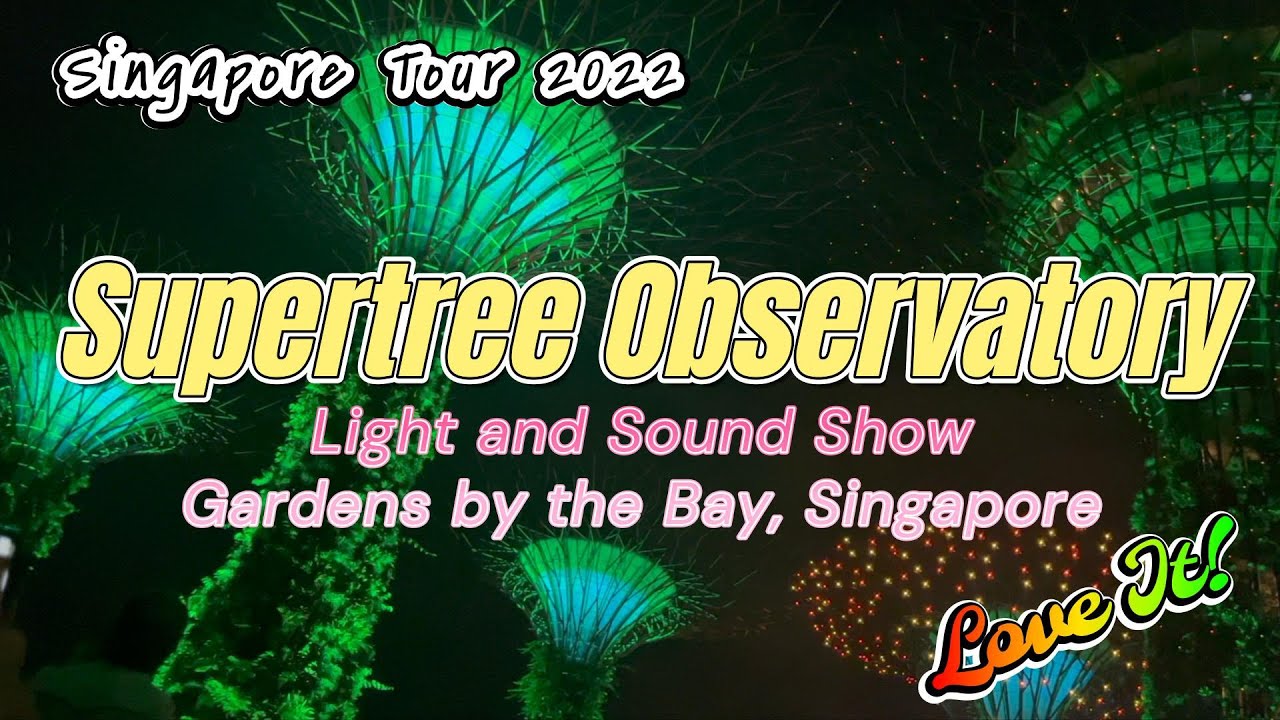 Supertree Observatory Light and Sound Show, Love It!