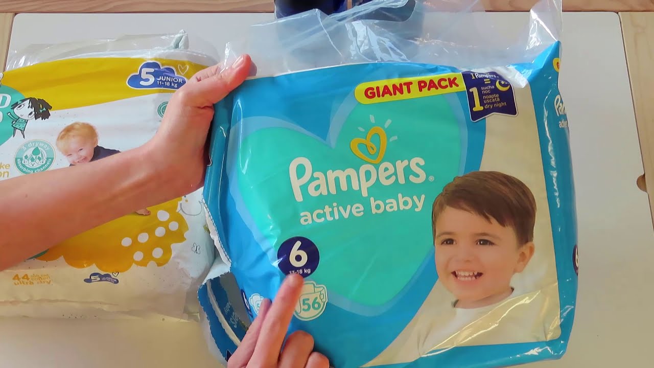 Test plienok - PAMPERS vs. FRED & FLO (Tesco)