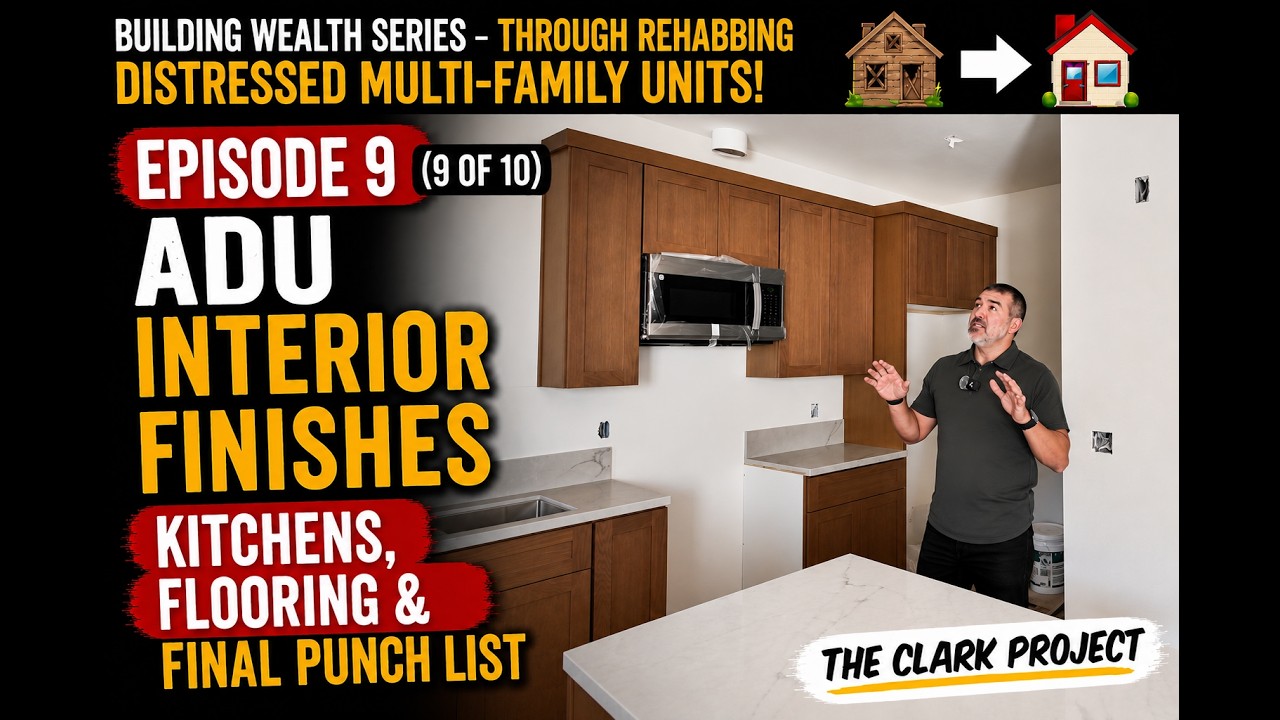 🚨Full Episode 9: The Clark Project ADUs Nearing the Finish Line (2nd to Last Episode) 🚧 ‼️🏚️➡️🏠